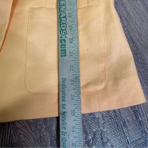 J.Crew Helena orange blazer in stretch linen blend Size 0 - Picture 9 of 10